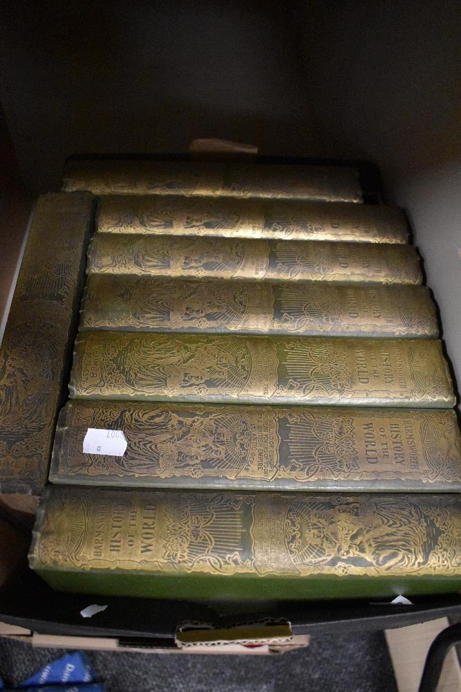 Volumes 1-8 of Harmsworth History of the World.