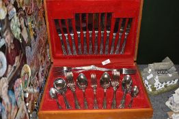 A partial canteen of cutlery, Sunnex stainless steel, Korea.