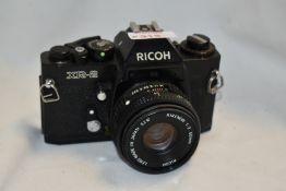 A Ricoh XR-2 camera No32133938 with Rikenon 1:2 50mm lens