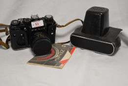 A Zenit TTL camera with Helios-44M lens