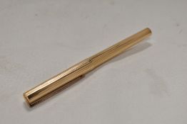 A S T Dupont Vermail converter fill fountain pen gold plated fountain pen with Dupont 18k nib.