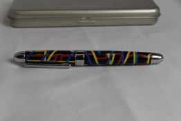 An Acme rollerball pen Jazz design. Designed by Rod Dyer South African born, American graphic