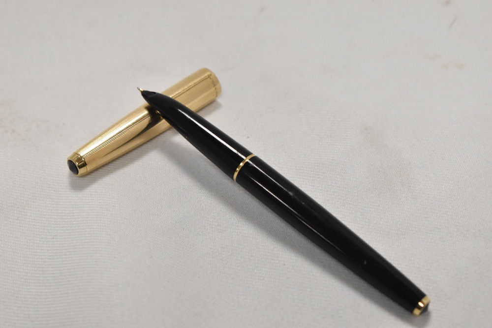 A Parker 61 Custom converter double jewel fountain pen, with rolled gold cap having Parker 14k - Image 2 of 3