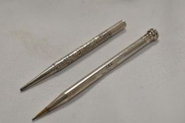 Two Sterling Silver propelling pencils
