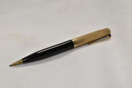 A Yard O Led propelling pencil in black with a Rolled Gold cap. Nice condition with a small ding