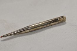 A Sterling Silver Bakers Pointer pencil