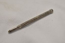 A Sterling Silver propelling pencil by Morden