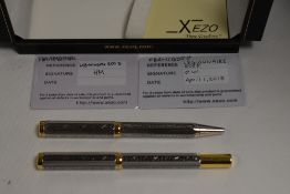 A boxed Xezo Legionnaire cartridge/ converter Fountain pen and ballpoint pen set. Limited Edition