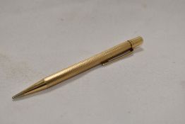 A Rolled Gold Yard O Led propelling pencil with skripsert design. Good clean condition