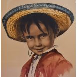 After Roger Hebbelinck (1912-1987, Belgian), two coloured prints, 'Gina' & 'Jose', two portraits