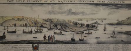 After Samuel & Nathaniel Buck (18th Century, British), a topographical print, 'The West Prospect