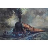 After Alan Fearnley (b.1942, British), a coloured print, 'The Duchess of Buccleuch', signed to the
