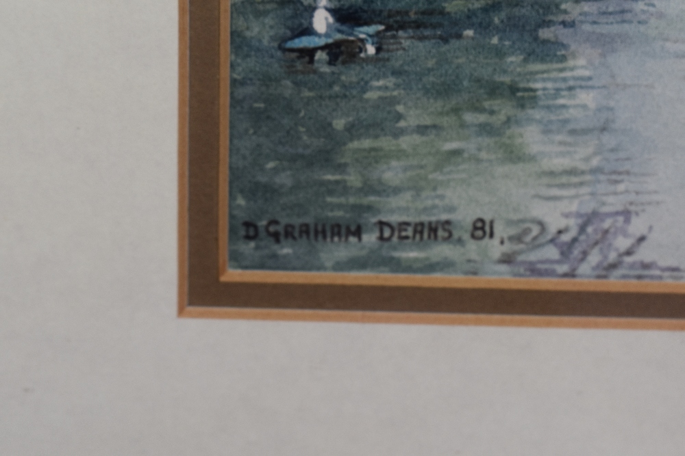 D. Graham Deans (20th Century, British), a watercolour, Knaresborough Viaduct, North Yorkshire, - Image 3 of 4