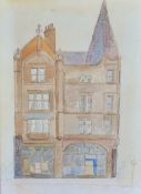 Artist Unknown, a watercolour, 'Regent Road Dental Clinic', signed indistinctly to the lower
