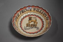 An Emma Bridgwater commemorative bowl, for William and Kate, April 29th 2011 wedding day.
