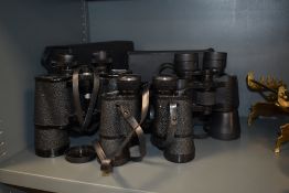 Three sets of binoculars, including Vista and Super Zenith.