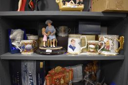 A selection of collectable Limited edition tankards and figurines, including a Royal bouquet 86/9,