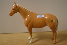 A Beswick pottery brown race horse study in gloss finish.