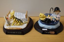Two Royal Doulton Winnie the Pooh studies, I've found somebody just like me and The brain of Pooh.