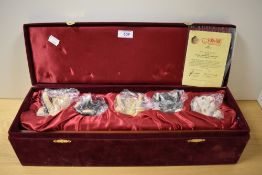 An Enesco presentation box with five Steiff bear studies, limited series, number 1026/1500.