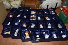 Thirty Royal Worcester candle snuffers, including Judy, Crocodile and Punch.