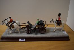 A Border Fine Arts figurine, Trooping the colours limited number, 107 of 395 and a Duke of