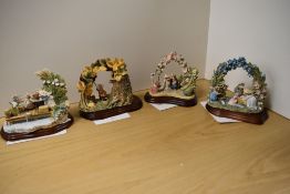 Four Border Fine Arts Brambly Hedge studies, Including Seaside story and spring,summer and autumn