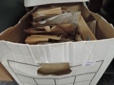 LARGE ACCUMULATION OF WORLD STAMPS IN ENVELOPES & PACKETS, ON AND OFF PAPER Old packing box full
