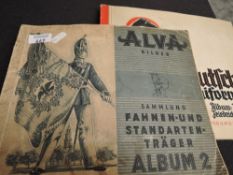 ALVA & STURM CIGARETTE CARD ALBUMS (GERMAN) MILITARY UNIFORMS ALBUMS BOTH COMPLETE Duo of