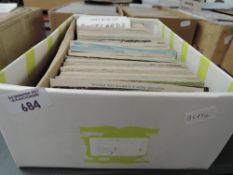 BOX OF APX 750 OLD POSTCARDS, MIXED UK Box with apx 750 postcards with mostly mixed UK, black and