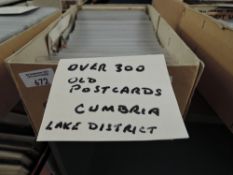 BOX OF 300+ POSTCARDS OF CUMRBIA & THE LAKE DISTRICT Box of 300+ postcards (most in protective