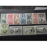 NIGERIA GV DEFINITIVES, SET OF 11 IN STOCKCARD Card with full set of the GV definitives with