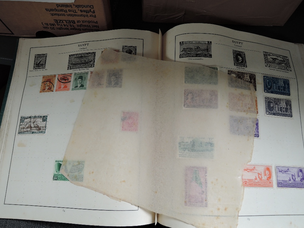 BOX WITH VARiOUS STAMP COLLECTIONS, PLUS SMALL BOX OF PACKETS, PRES PACKS ETC Box with four - Image 3 of 5