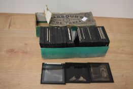 A collection of glass plates/ film slides, of varying interest, including Switzerland.
