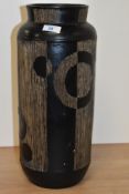 A mid-20th Century West German or West German style vase, having a repeating abstract design on