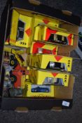 Seven Matchbox Dinky diecasts, DY4, DY8, DY8B, DY11, DY12, DY14, DY15 AND DY16, all boxed.
