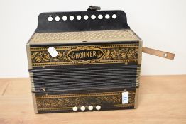 A late 19th Century Hohner accordion