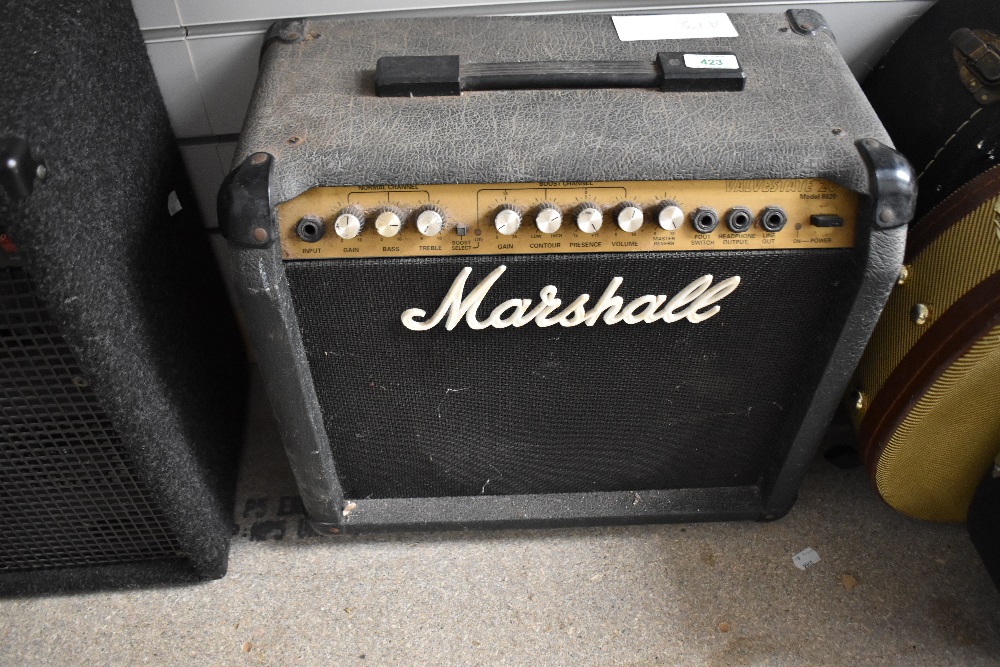 A Marshall practice amp, Valvestate 20, as found