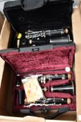 Two cased clarinets, Gear4Music and Lemaire