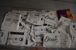 A box of mixed Elixir strings