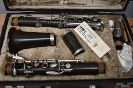 A Boosey & Hawkes Imperial clarinet, in fitted case