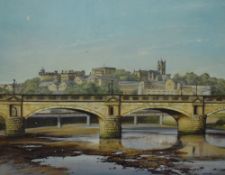 *Local Interest - After Walter Pye (20th Century, British), a coloured print, Lancaster Castle and