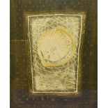 20th Century, French, a coloured print, 'Nuit', an abstract interpretation, signed indistinctly to