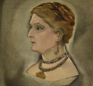 Alberto Martini (1876-1954, Italian), a pastel portrait, Blanche Marchese, signed to the lower right