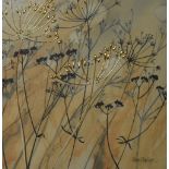 After Catherine Stephenson (Contemporary, British), mixed media, Two floral prints of 'Cow Parsley',