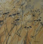 After Catherine Stephenson (Contemporary, British), mixed media, Two floral prints of 'Cow Parsley',