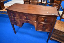 A reproduction Regency sideboard or dressing table, width approx. 107cm