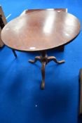 A 19th Century pedestal table