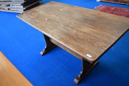 A vintage oak refectory table, approx. 144 x 70cm