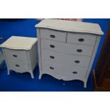 Two sets of modern bedroom drawers, labelled Winsor